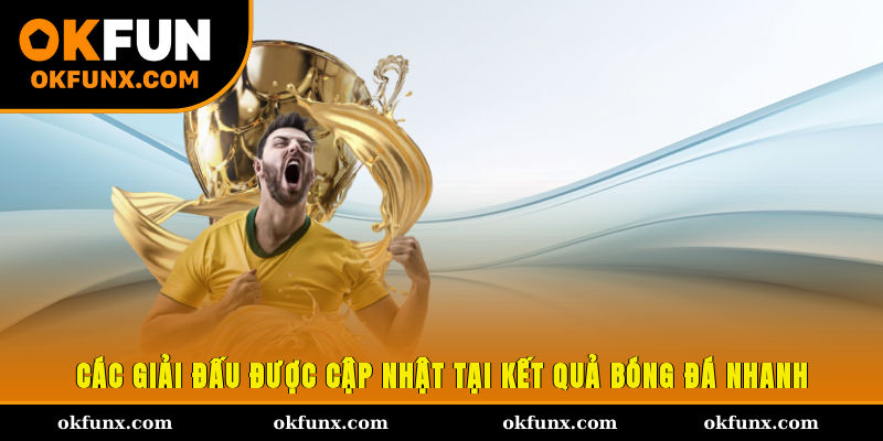 Các giải đấu được cập nhật tại kết quả bóng đá nhanh