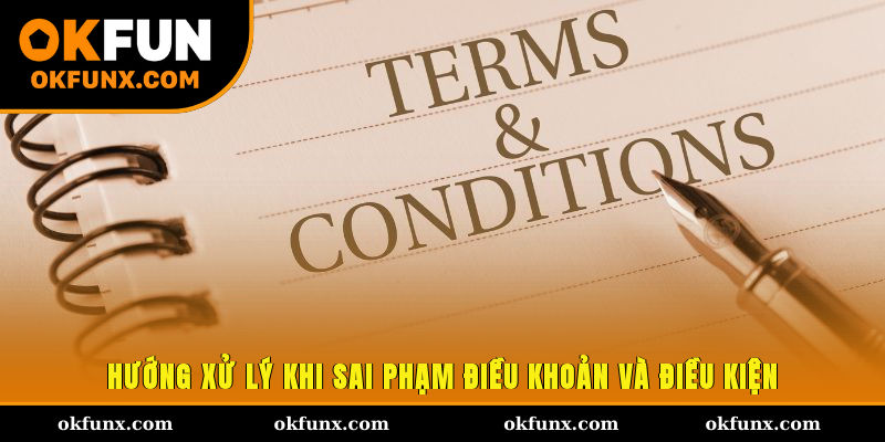 Hướng xử lý khi sai phạm điều khoản và điều kiện