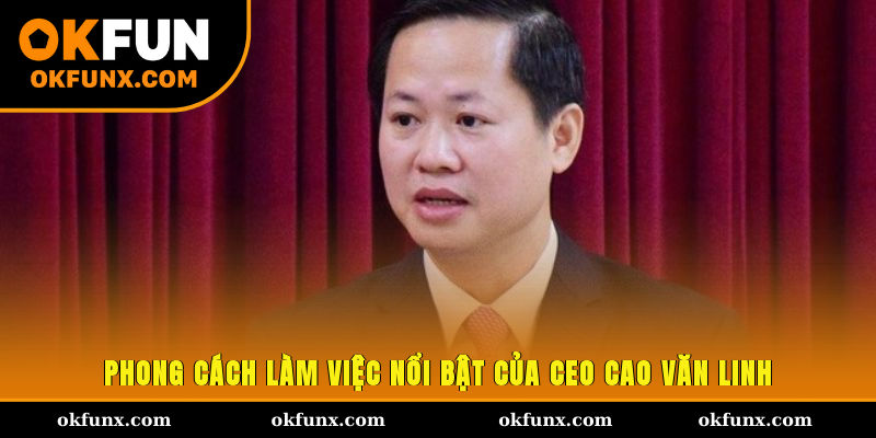 Phong cách làm việc nổi bật của CEO Cao Văn Linh